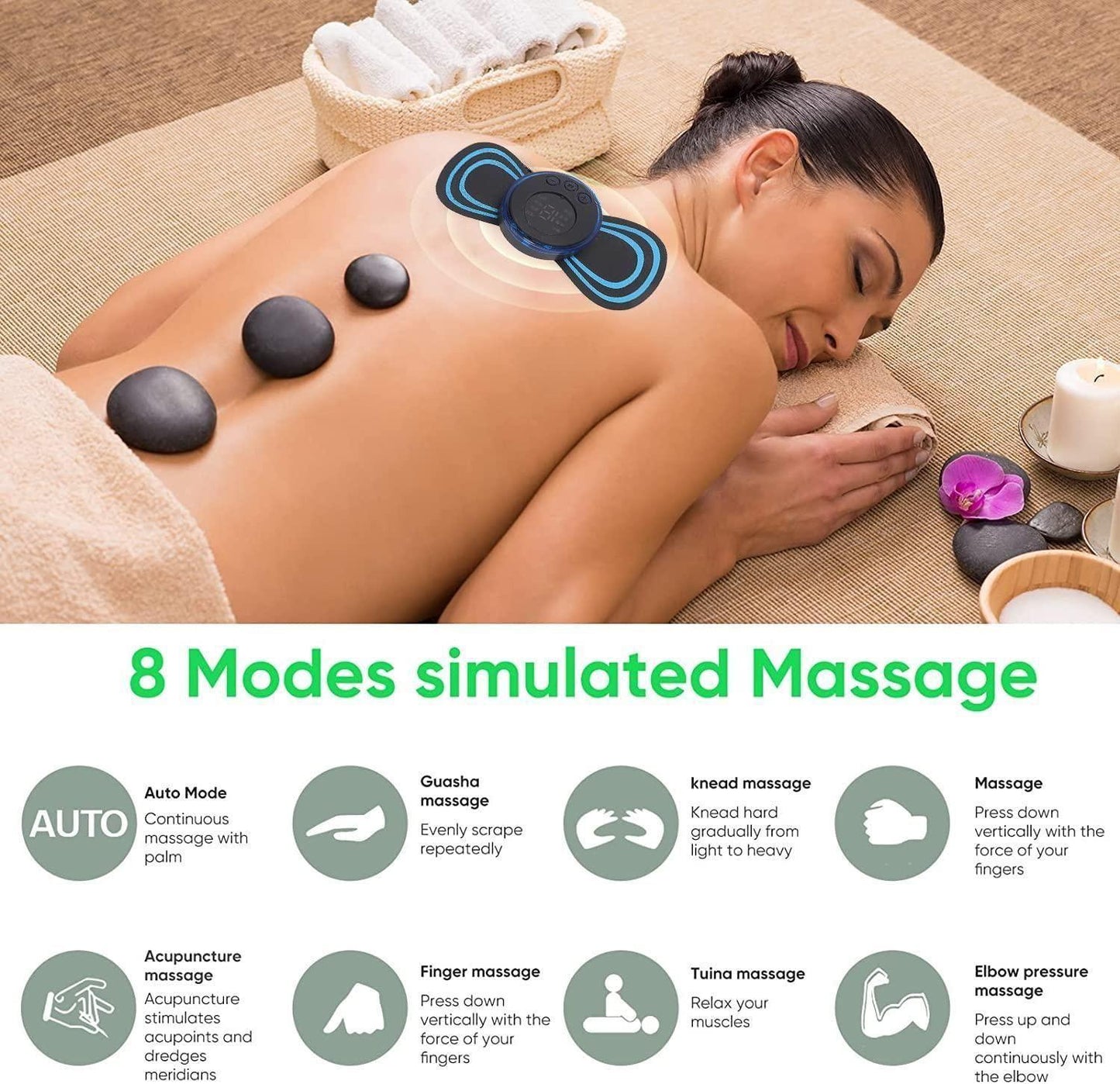 Mini Massager with 8 Modes